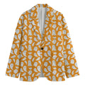 Little Halloween Ghost Pattern Print Men's Cotton Blazer