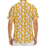 Little Halloween Ghost Pattern Print Men's Deep V-Neck Shirt