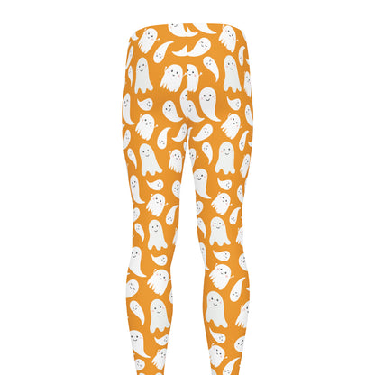 Little Halloween Ghost Pattern Print Men's leggings