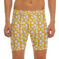 Little Halloween Ghost Pattern Print Men's Long Boxer Briefs