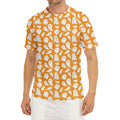 Little Halloween Ghost Pattern Print Men's Short Sleeve Rash Guard