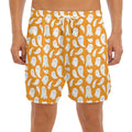 Little Halloween Ghost Pattern Print Men's Split Running Shorts