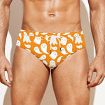 Little Halloween Ghost Pattern Print Men's Swim Briefs