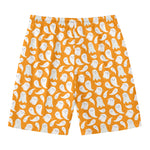 Little Halloween Ghost Pattern Print Men's Swim Trunks