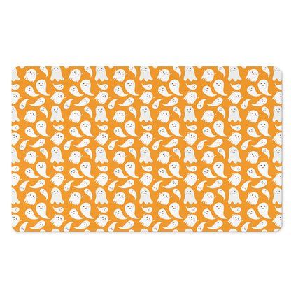 Little Halloween Ghost Pattern Print Polyester Doormat