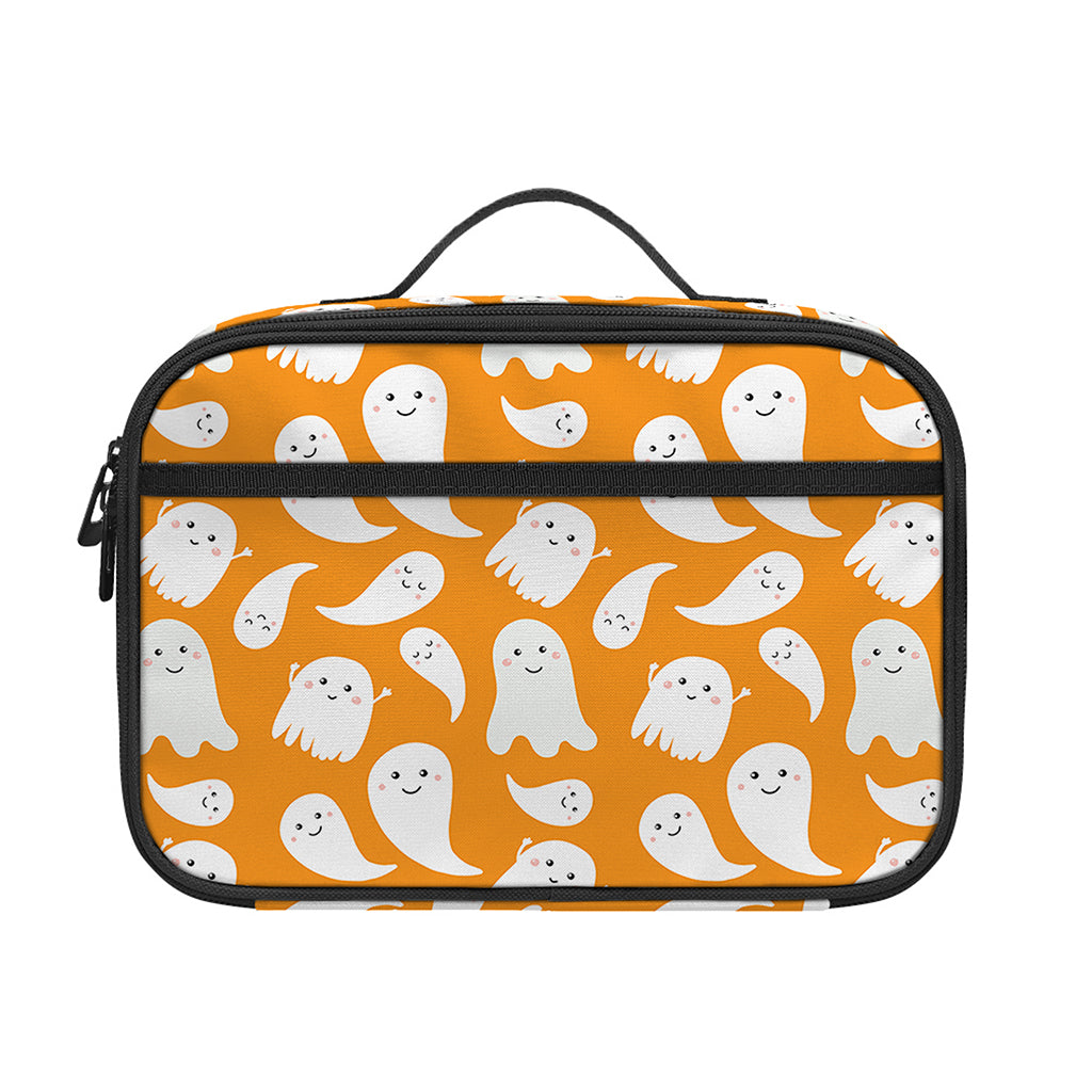 Little Halloween Ghost Pattern Print Portable Lunch Bag