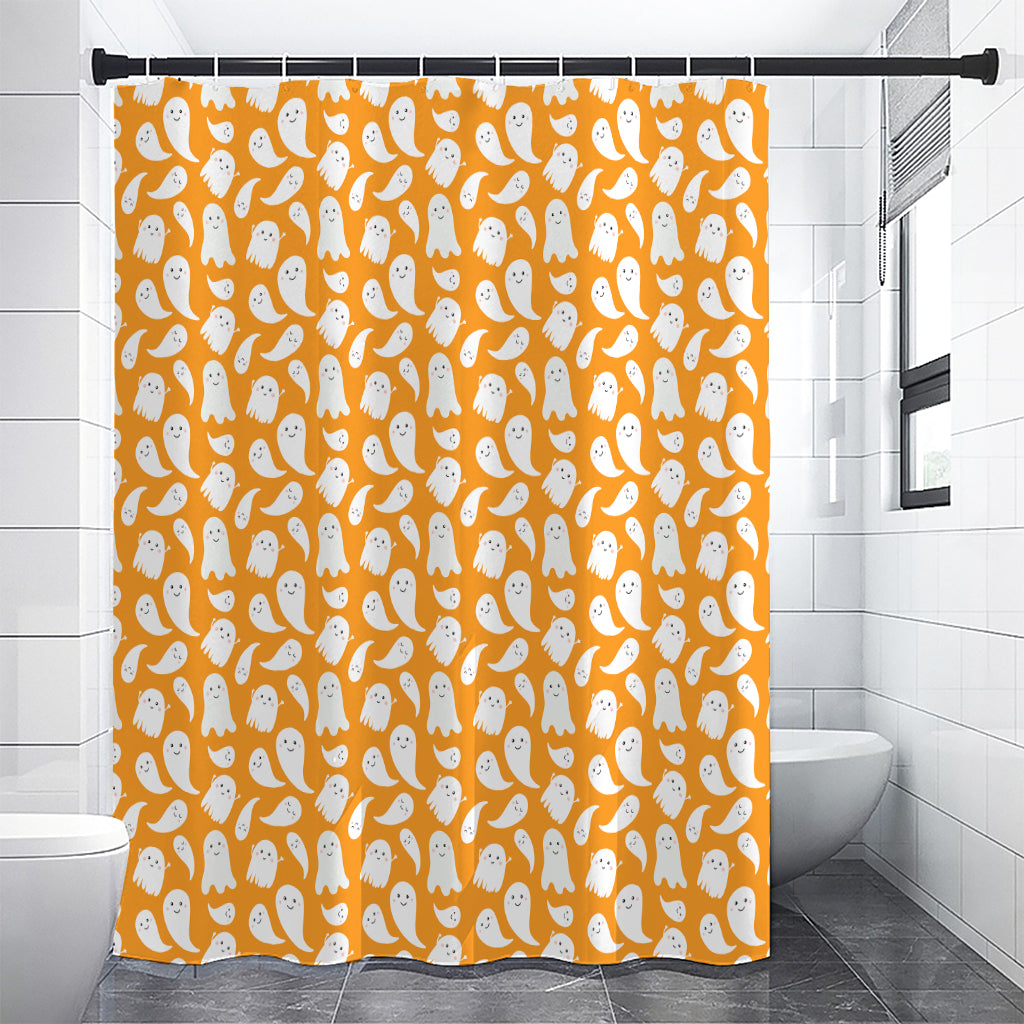 Little Halloween Ghost Pattern Print Premium Shower Curtain