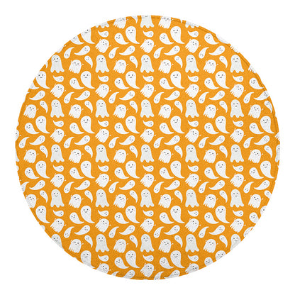 Little Halloween Ghost Pattern Print Round Blanket