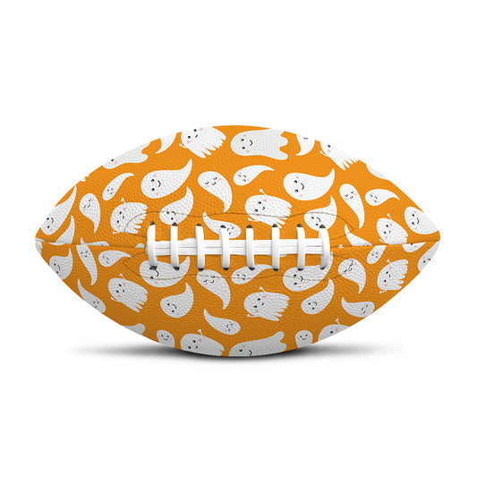 Little Halloween Ghost Pattern Print Rugby Ball