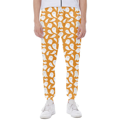 Little Halloween Ghost Pattern Print Scuba Joggers