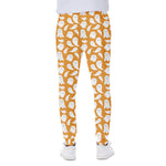 Little Halloween Ghost Pattern Print Scuba Joggers