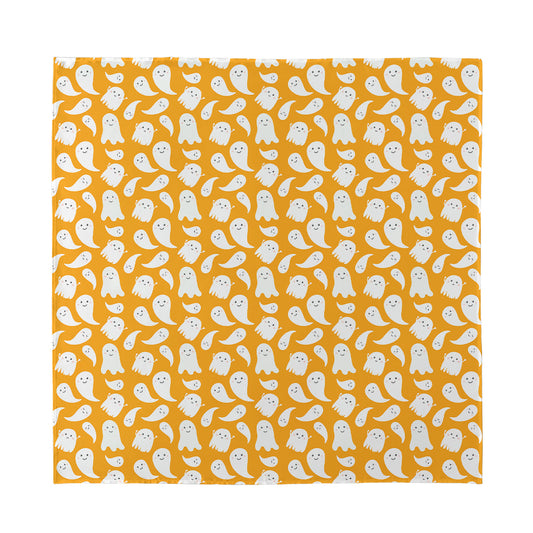 Little Halloween Ghost Pattern Print Silk Bandana