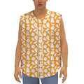 Little Halloween Ghost Pattern Print Sleeveless Baseball Jersey