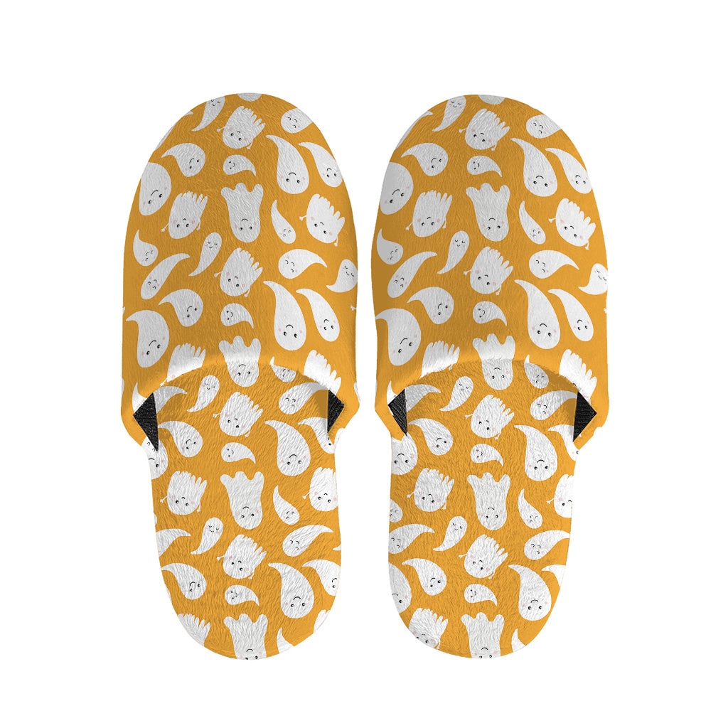 Little Halloween Ghost Pattern Print Slippers