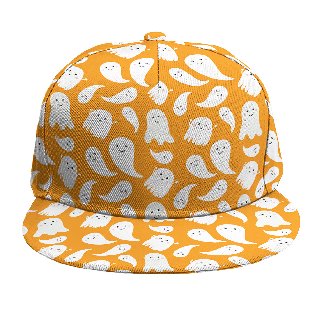 Little Halloween Ghost Pattern Print Snapback Cap