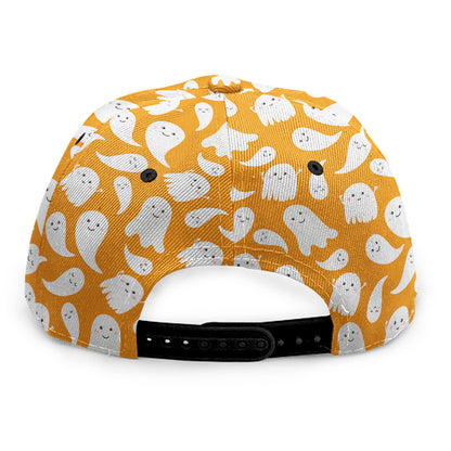 Little Halloween Ghost Pattern Print Snapback Cap