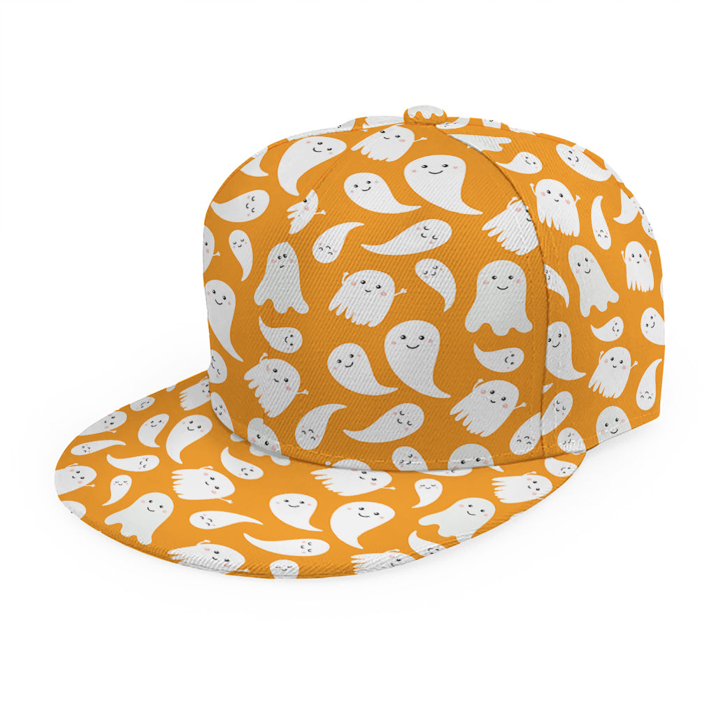 Little Halloween Ghost Pattern Print Snapback Cap