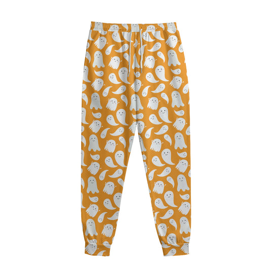 Little Halloween Ghost Pattern Print Sweatpants