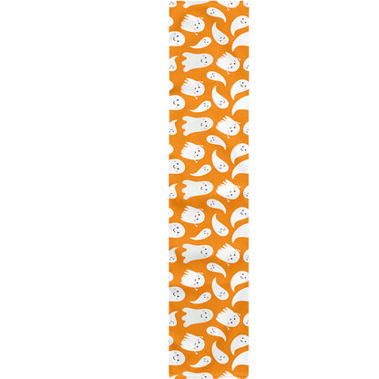 Little Halloween Ghost Pattern Print Table Runner