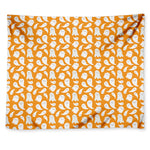 Little Halloween Ghost Pattern Print Tapestry