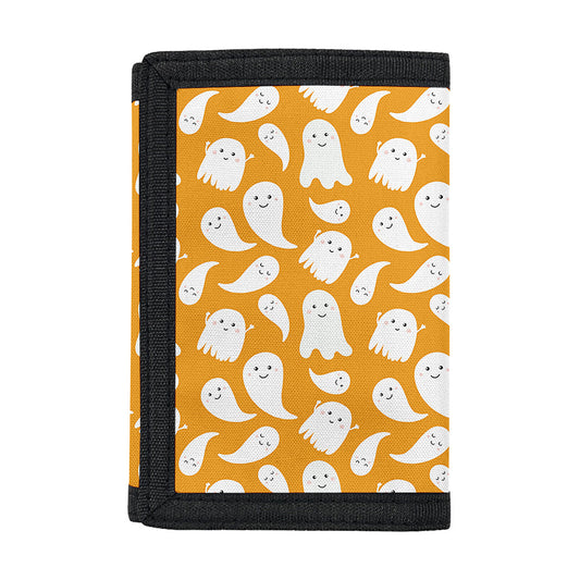 Little Halloween Ghost Pattern Print Trifold Wallet