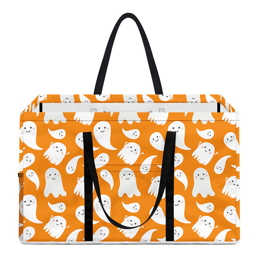 Little Halloween Ghost Pattern Print Utility Tote Bag