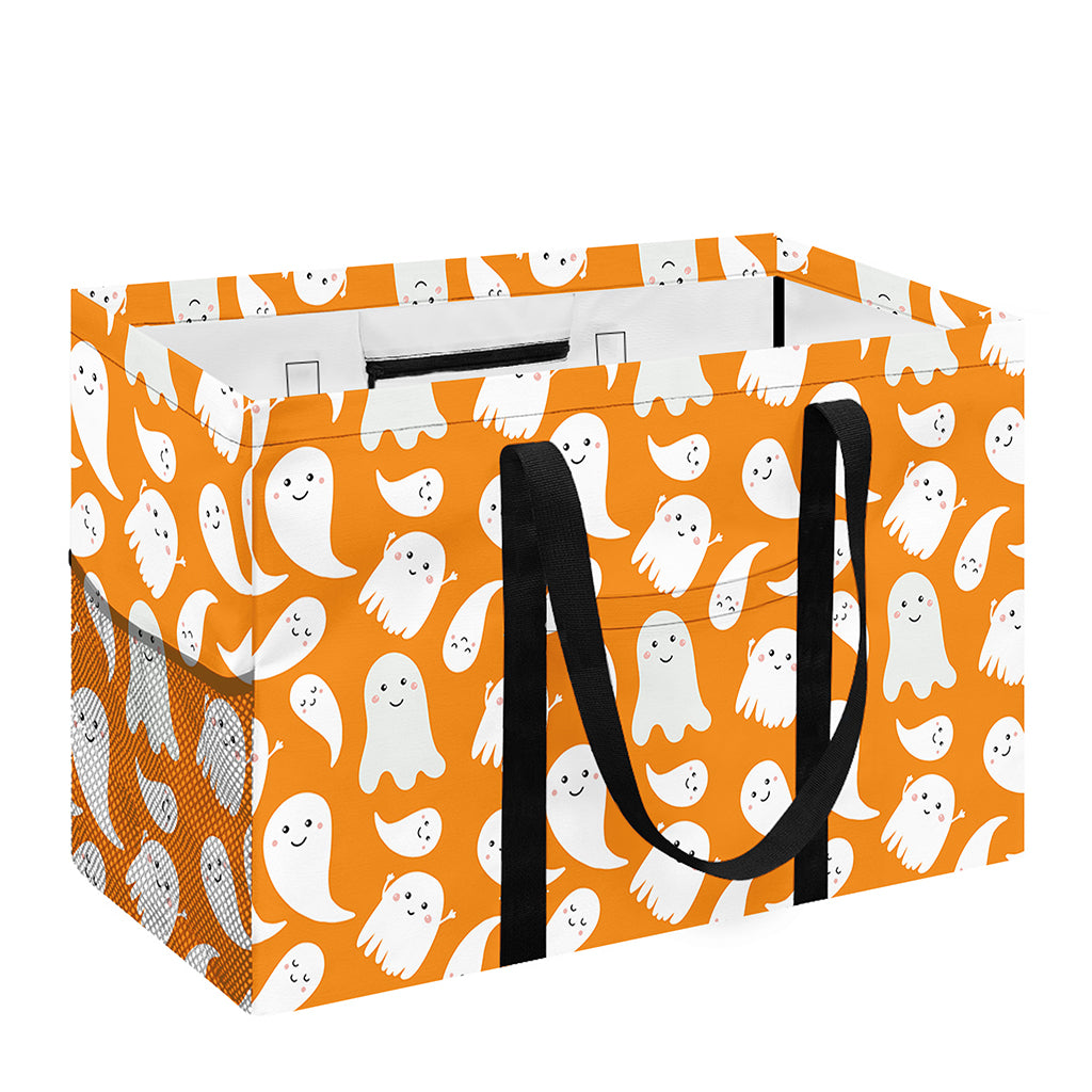 Little Halloween Ghost Pattern Print Utility Tote Bag