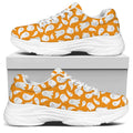 Little Halloween Ghost Pattern Print White Chunky Shoes