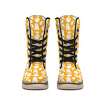 Little Halloween Ghost Pattern Print Winter Boots