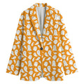 Little Halloween Ghost Pattern Print Women's Cotton Blazer