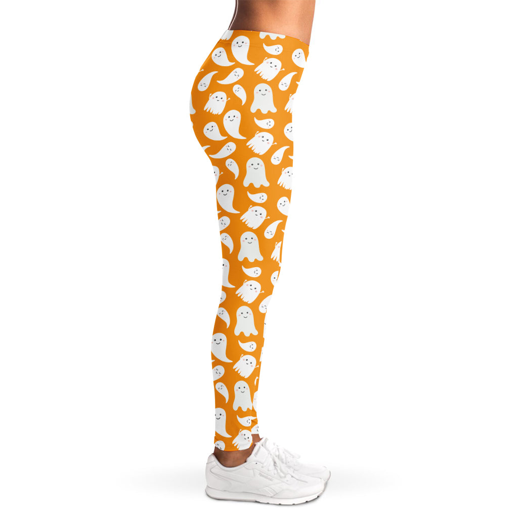 Little Halloween Ghost Pattern Print Women's Leggings
