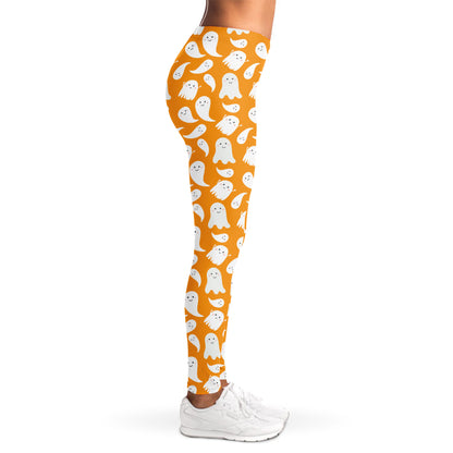Little Halloween Ghost Pattern Print Women's Leggings