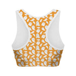 Little Halloween Ghost Pattern Print Women's Sports Bra