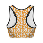 Little Halloween Ghost Pattern Print Women's Sports Bra