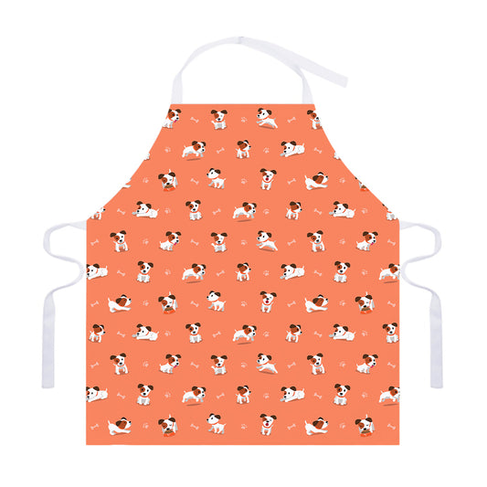 Little Jack Russell Terrier Print Adjustable Apron
