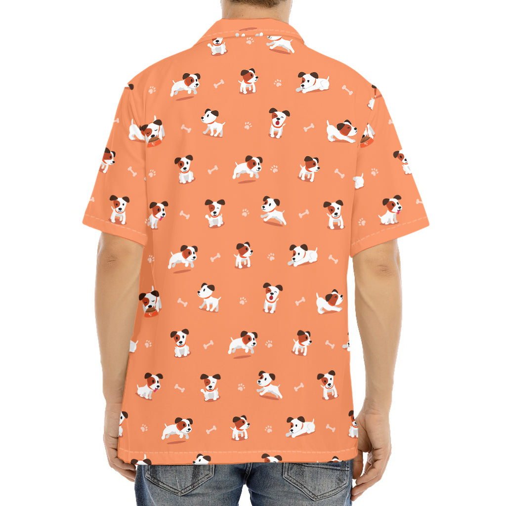 Little Jack Russell Terrier Print Aloha Shirt