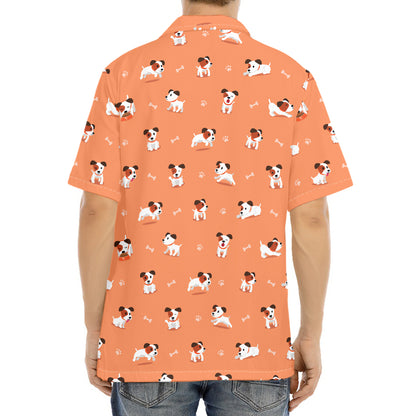 Little Jack Russell Terrier Print Aloha Shirt