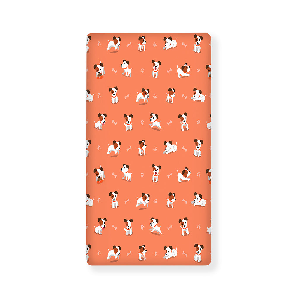 Little Jack Russell Terrier Print Baby Crib Sheet