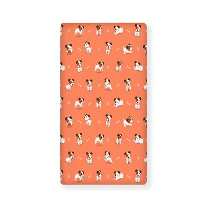 Little Jack Russell Terrier Print Baby Crib Sheet
