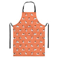 Little Jack Russell Terrier Print Bib Apron With Pocket