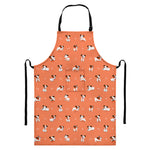 Little Jack Russell Terrier Print Bib Apron With Pocket