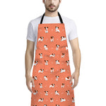 Little Jack Russell Terrier Print Bib Apron With Pocket