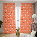 Little Jack Russell Terrier Print Dimout Pencil Pleat Curtains