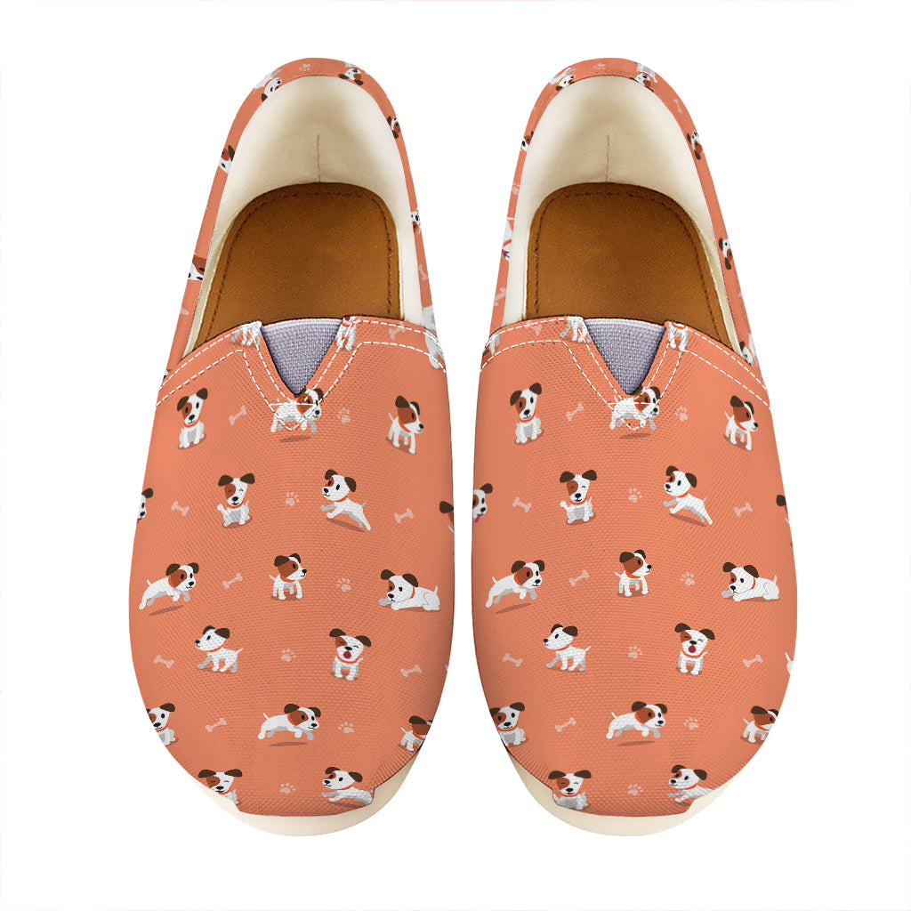 Little Jack Russell Terrier Print Casual Shoes