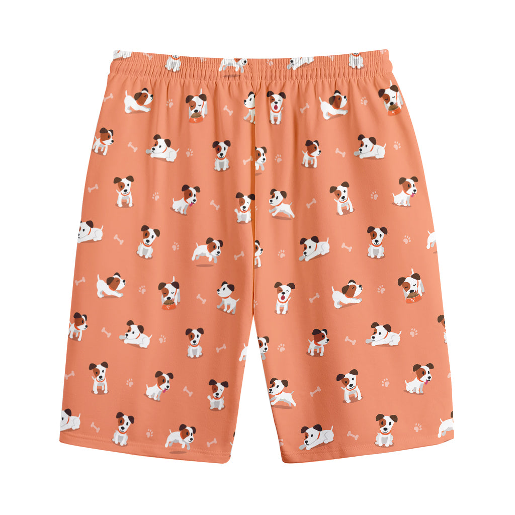 Little Jack Russell Terrier Print Cotton Shorts