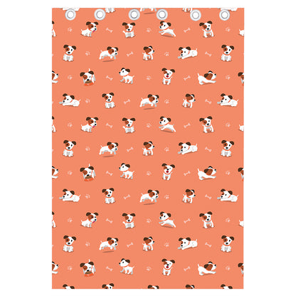 Little Jack Russell Terrier Print Curtain