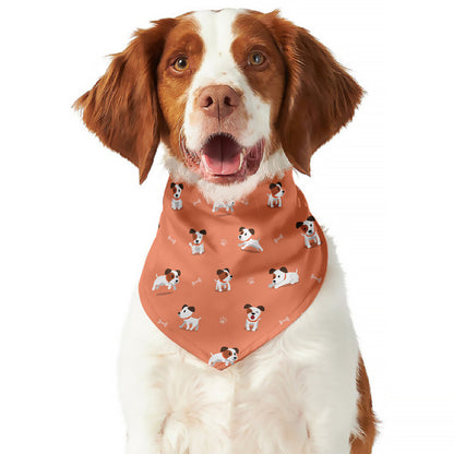 Little Jack Russell Terrier Print Dog Bandana
