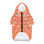 Little Jack Russell Terrier Print Dog Zip Up Hoodie