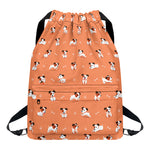 Little Jack Russell Terrier Print Drawstring Backpack