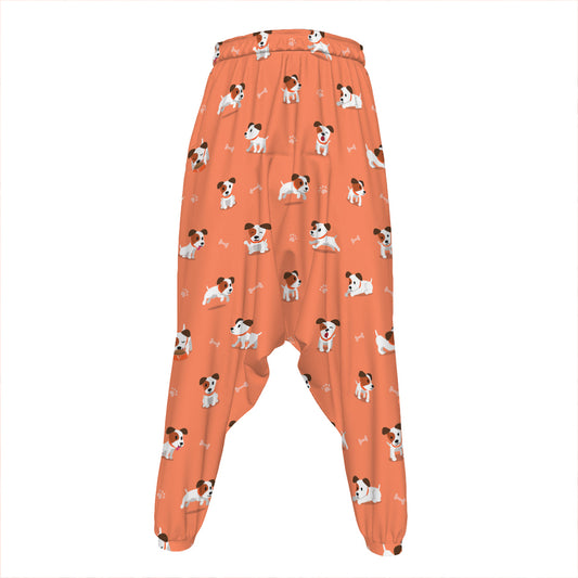 Little Jack Russell Terrier Print Hammer Pants